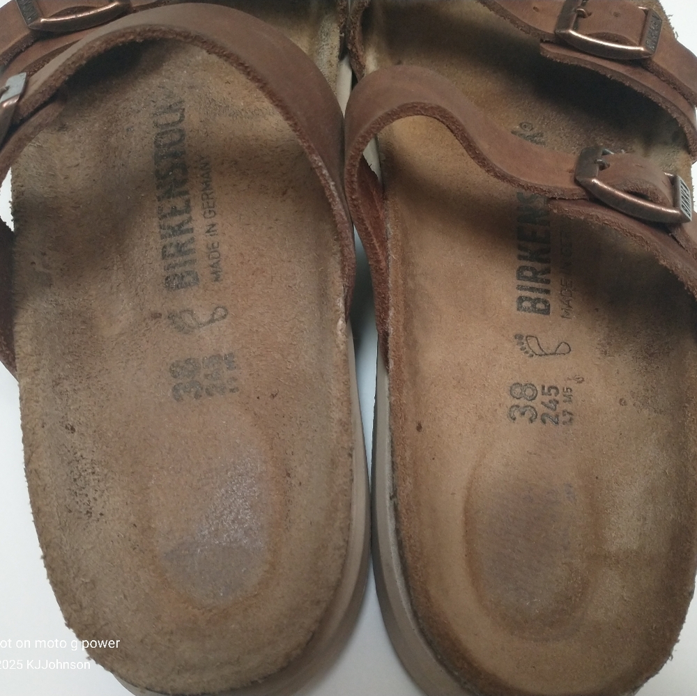 Birkenstock Sierra Sandals Size 38 Regular Width Leather - Picture 4 of 14